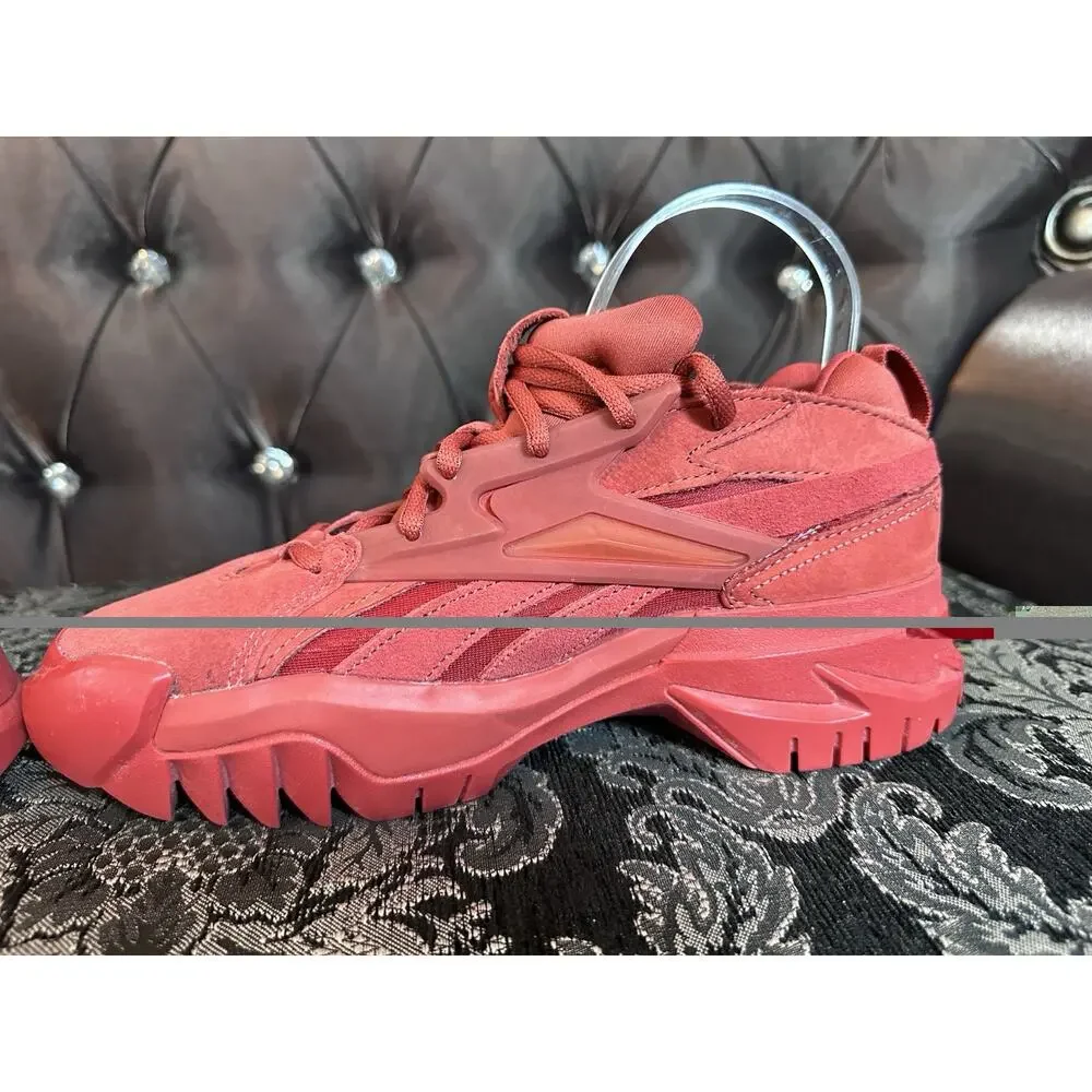 Reebok Shoes Women Size US 9 Mars Red Club C Cardi B V2 Leather GW6699 Chunky